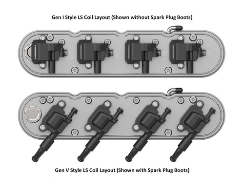 241-180 Holley 2-Piece Finned Valve Cover - Gen III/IV LS - Natural - Picture 4 of 7