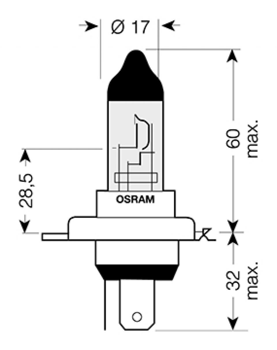 Ampoule Osram Moto Triumph 865 Thruxton Haute Visibilité Avant