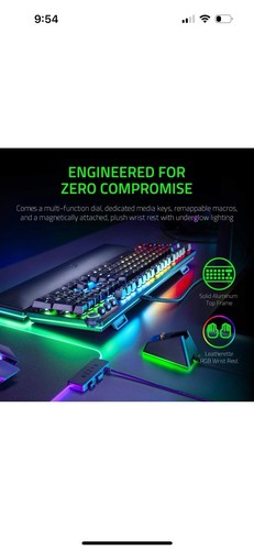 Razer Huntsman Elite Gaming Tastatur + Firefly MOUSE PAD Bundle kabelgebunden Computer! - Bild 6 von 18