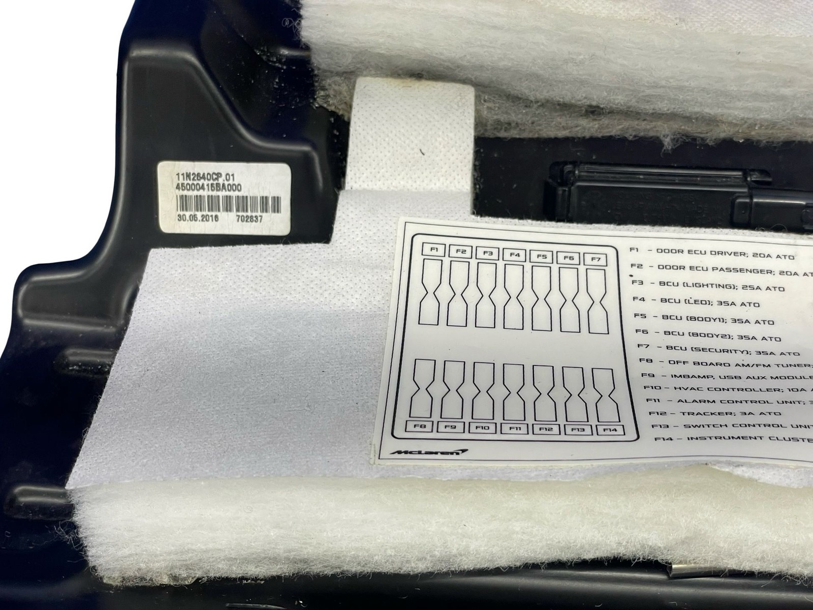 McLaren 570S 2016-2021 Front Right Dashboards Set