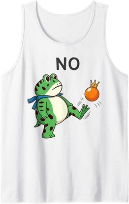 #ad Funny Resist Portland Frog No Kings in Portland Frog Protest Tank Top $34.99