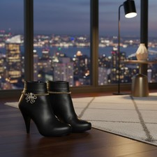 Women 2PCS Gold Metal Boot Chain Bracelet Octopus Charm Shoe Anklet Gift Present