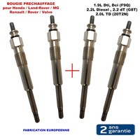 4 GlüHkerzen M10X100 FüR MéGane ScéNic Safrane 1,9 Dti 2,2 Td G8T Aluminium