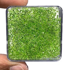 100 Pcs Natural Chrome Diopside 1mm Round Cut Top Green Loose Gemstones Lot