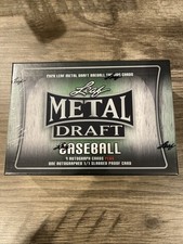 2020 leaf metal draft baseball hobby 9 Autos 1 Auto 1/1 Slab Factory Sealed
