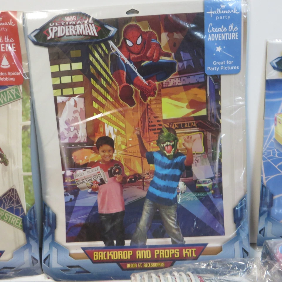 Spider Man Marvel ULTIMATE Hallmark Supply Bundle ENORME Conjunto de Fiesta NUEVO RARO 2013 Foto 3 de 4