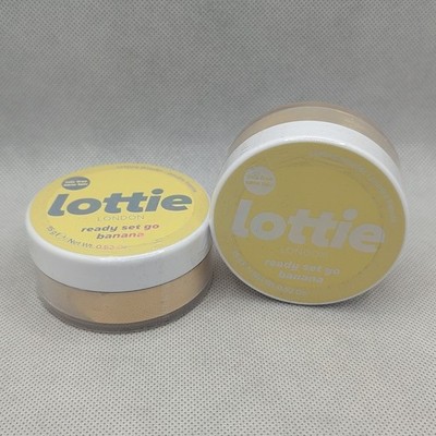 (2) Lottie Ready Set Go Setting Powder Sealed 0.52 oz Each BANANA