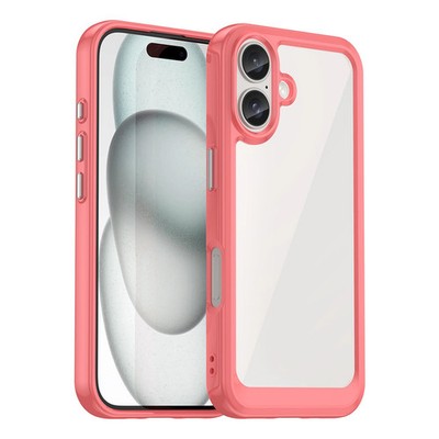 HURTEL OUTER SPACE CASE FÜR IPHONE 16 MIT GEL-RAHMEN UND LEUCHTENDEM SCHUTZ