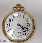 ANTIQUE ELGIN BW RAYMOND RAILROAD GRADE 455 19j 16s POCKET WATCH TRAVELING NUT