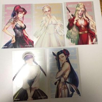 BLACK LAGOON 20th Anniversary Postcard Set 5 Cards Limited Authentic