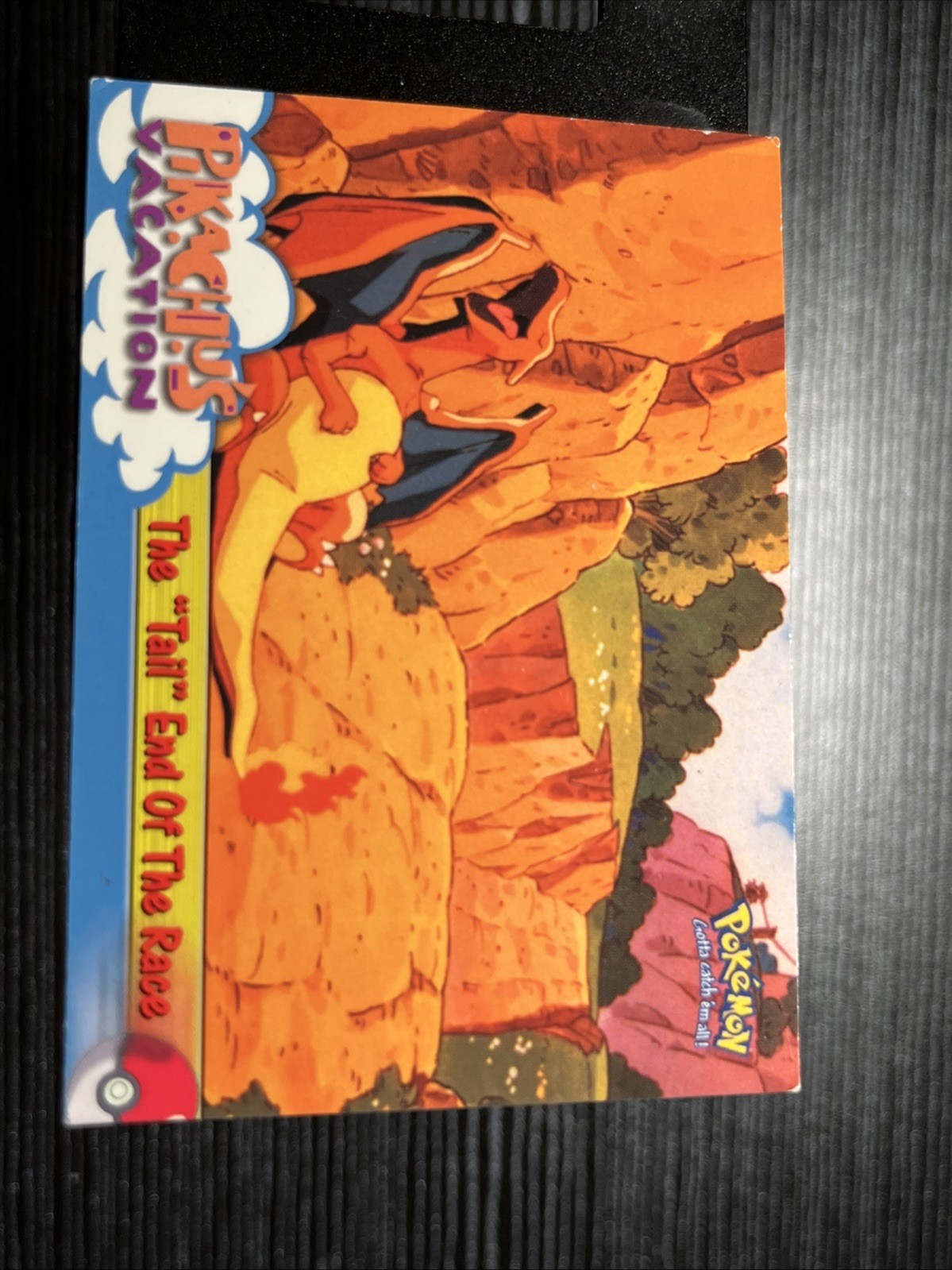 The "Tail" End of the Race Pokemon Topps Pikachu's Vacation #50