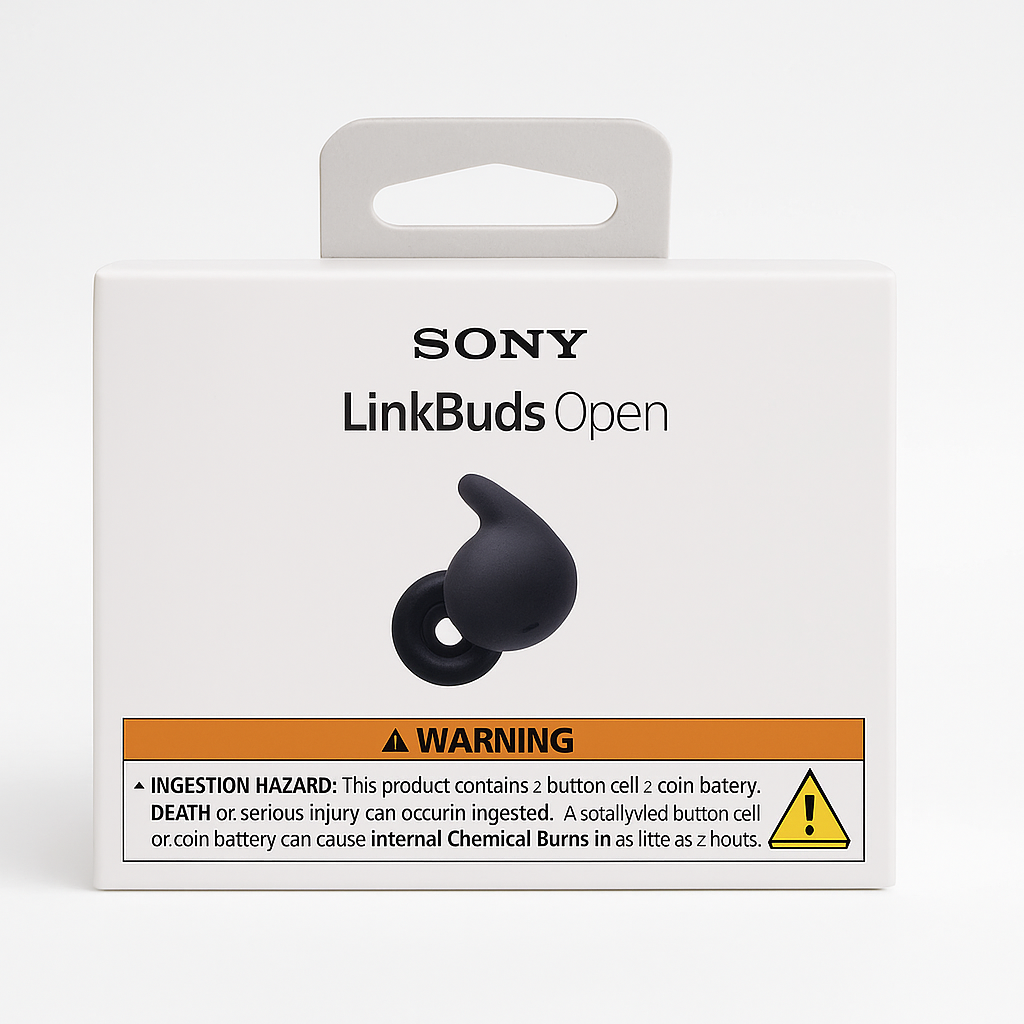 OEM Black Sony Linkbuds Open RIGHT SIDE ONLY Wireless Earbud