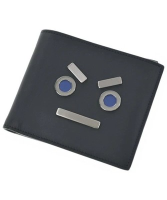 FENDI Robot Face Bi-fold Wallet 7M0169 Black Rank B R8032504 | eBay