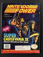 MINTY Nintendo Power Super Castlevania IV Magazine Volume 32 -1992 w/ Poster 2 3
