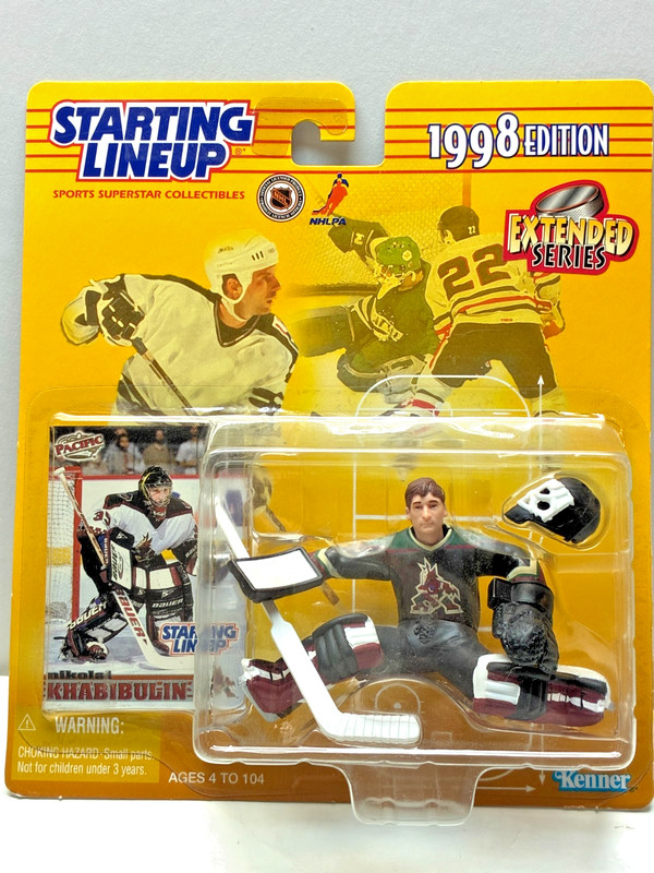NIKOLI  KHABIBULIN  # 35 PHOENIX COYOTES NHL STARTING LINE UP W/ CARD 1994