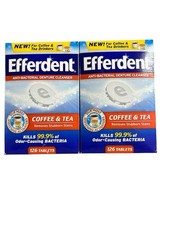 2 Efferdent Denture Cleanser COFFEE  TEA 126 Tablets  252 Tabletd Total
