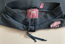 VTG Y2K PINK VICTORIA SECRET SWEATPANTS 2005 RARE OVERSIZED PINK DOG LABEL SM