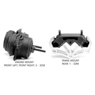 For Ford Mustang 2011-2022 Anchor 300069 Engine Mount Kit