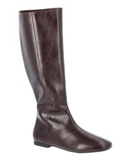 Women's Time and Tru Women's Faux Leather Knee High Boots Burgundy Size 9