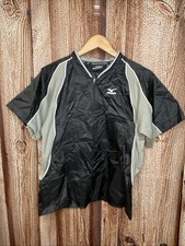 Mizuno 1/4 Zip Vented Short Sleeve Windbreaker Baseball Batting Jacket Youth XL