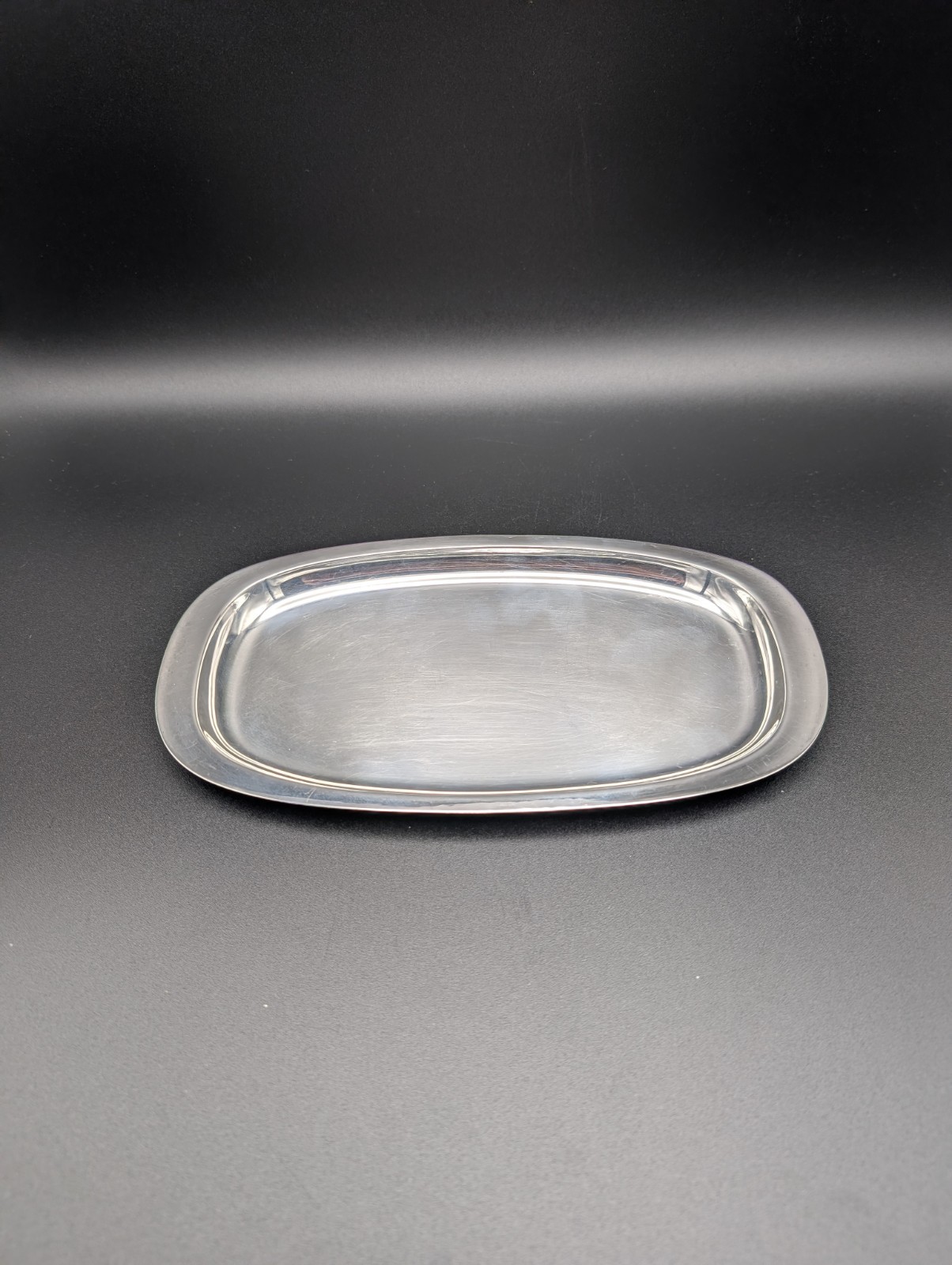 Wilhelm Binder Serviertablett/Servierplatte 925 Silber