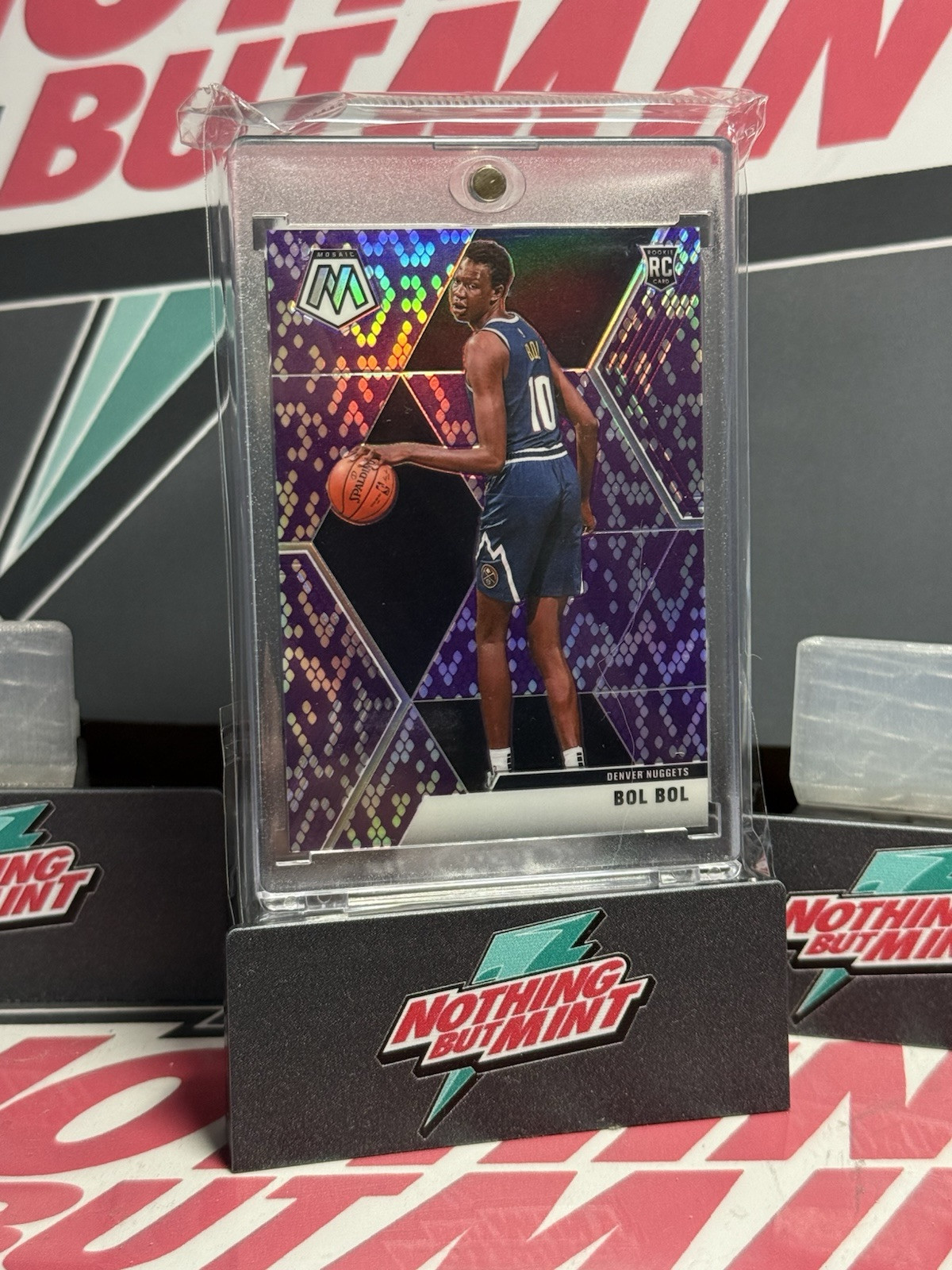 2019 Mosaic Purple Snakeskin 10/24 Jersey # Match Bol Bol RC #222!!!