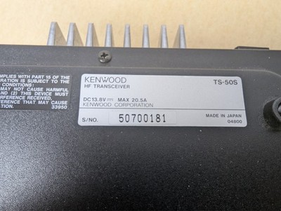 トランシーバー KENWOOD TS-50s Kenwood TS-50S 100W HF Ham Radio Transceiver for sale online | eBay