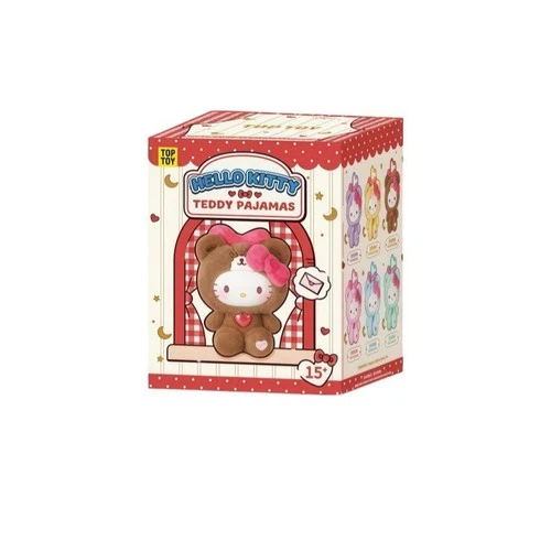 TOPTOY Hello Kitty Pijama de Peluche Serie Vinilo Peluche Colgante Caja Ciega Lindo Regalo - Imagen 17 de 24