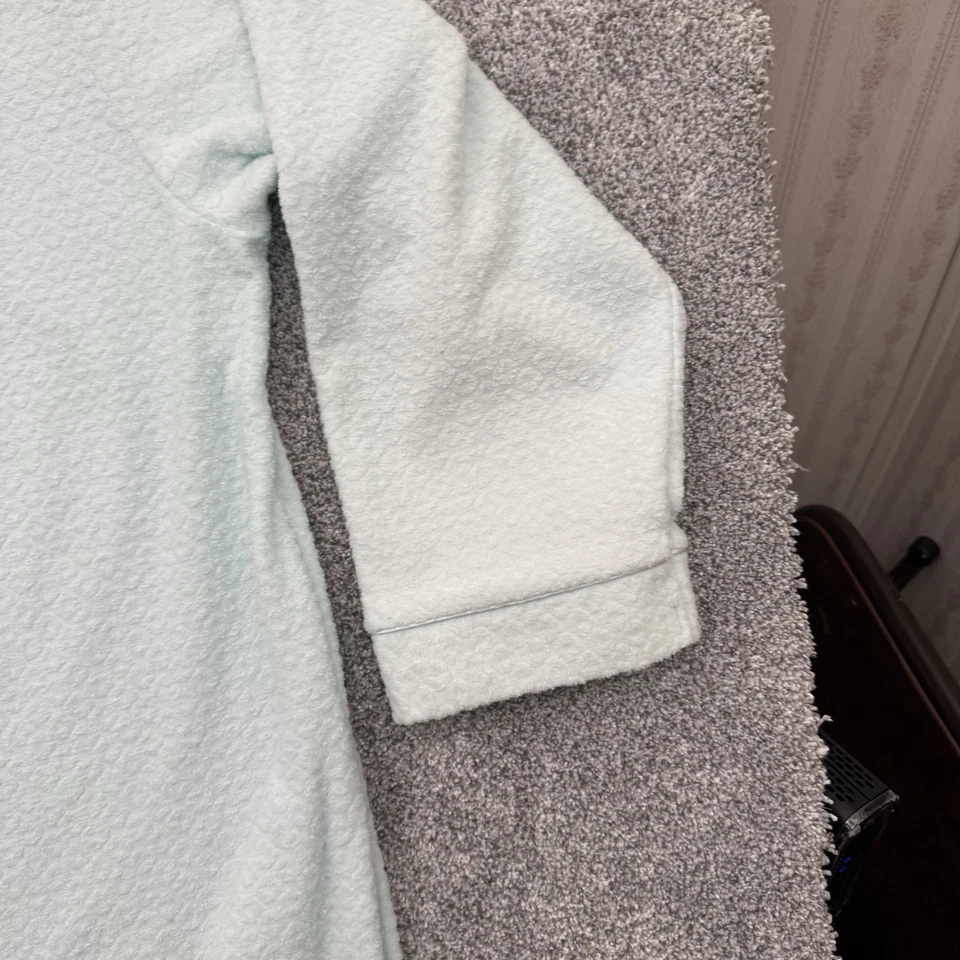 Bata de Colección Años 90 Para Mujer 2X Plus Cremallera Completa Camisón Acogedor Bordado Grandmacore Foto 2 de 4