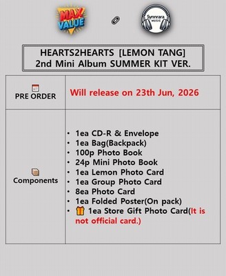 HEARTS2HEARTS [LEMON TANG] Mini Album SUMMER KIT/CD+2Book+Bag+