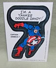 1975 CAPTAIN AMERICA 1 STICKER Vintage Topps Marvel Comic Book Super Heroes card