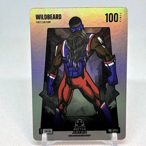 Bo Jackson Battle Arena Wildbeard Silver Steel Battlefoil James Harden SBF-34