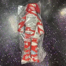Dammit Doll Stress Relief Plush 12 Inch Red Doll With Fish Print