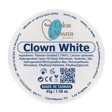 Clown White Face Paint Makeup for Stage, Film, Cosplay, Halloween Clown 45g 