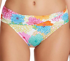 Bleu Rod Beattie Floral Overlapping Hipster Bottoms Multicolor Size 4 - 8342