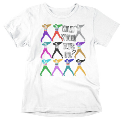 What Would Elvis Do? Ladies Women's Warhol Style Presley Cool T