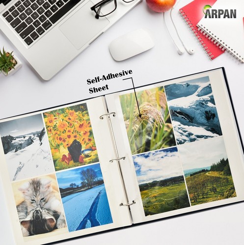 Personalised Text Self Adhesive 3-Ring Binder Padded Extra-Large Photo Album - Picture 24 of 37