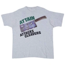 Vintage Dow Elanco Attain Herbicide Attack Cleavers T-Shirt Single Stitch