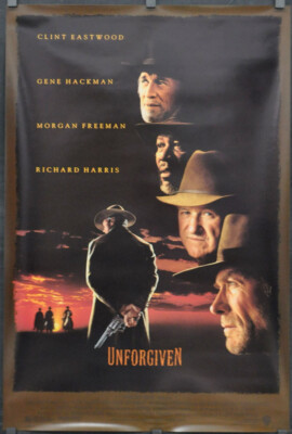 Unforgiven 1992 Orig 27x40 Regulär 2/S Filmplakat Clint Eastwood Gene Hackman