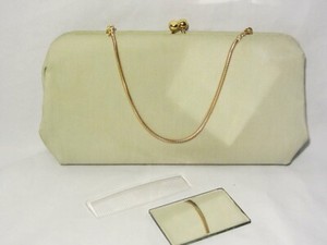 pale green clutch bag