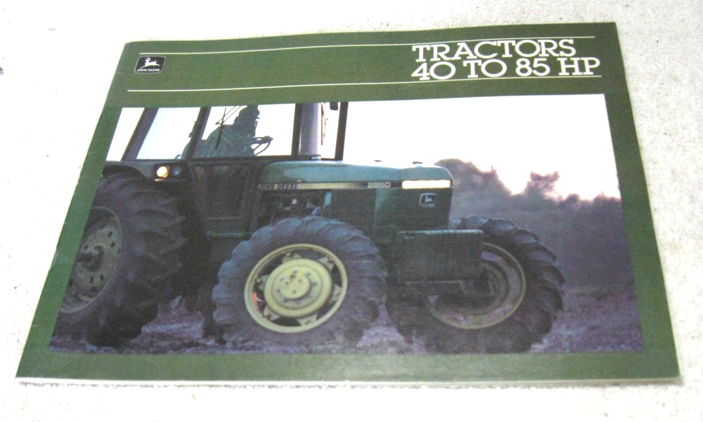 VINTAGE 1982 JOHN DEERE TRACTOR BROCHURE 40 85 HP 1250 2255 2750 2550 ...
