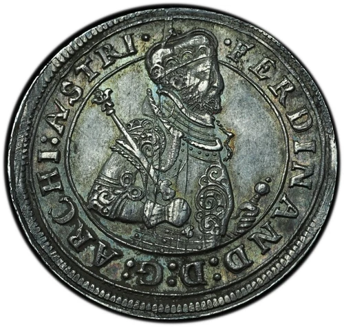 1564-95 Austria Hall Archduke Ferdinand Thaler MS62 NGC Excellent Toning