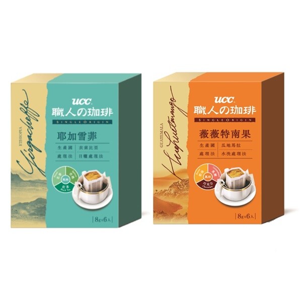 UCC] Coffee Drip Bag Ethiopia Yiragacheffe/ Guatemala