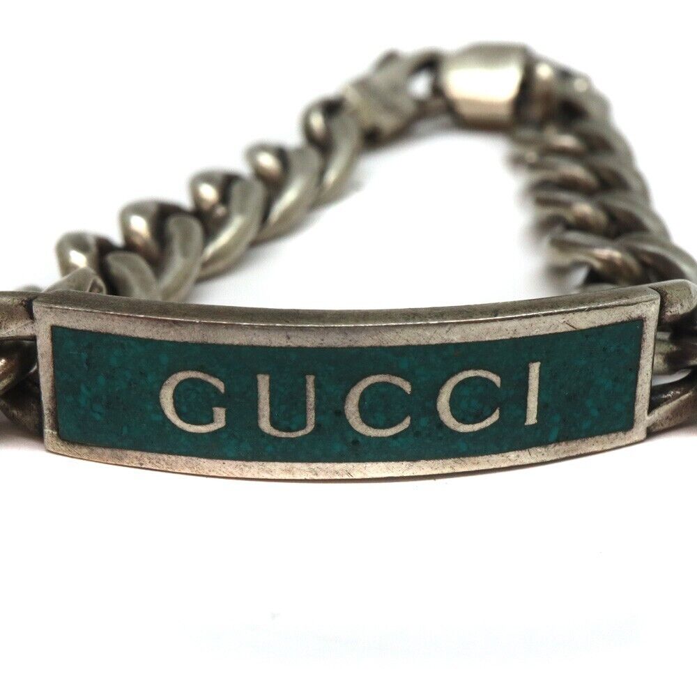 Gucci 678712 Enamel bracelet with Gucci logo Silver | eBay Gucci 678712 Enamel bracelet with Gucci logo Silver | eBay