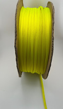 Polyurethane 1/4 inch 6mm braid expandable cable sleeving UV Yellow 16.4 Ft 5m 