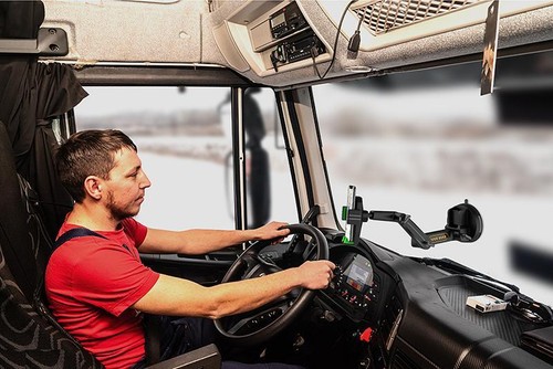 Support de téléphone camion support camion robuste tableau de bord pare-brise long anti-shak - Photo 10 sur 15