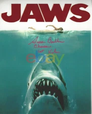 Susan Backlinie JAWS 1st Victim RED autographed 8x10 photo (Chrissie) and 1st vi
