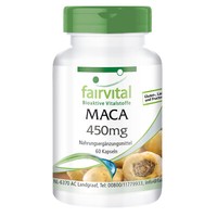 Maca 450 Mg - 60 Kapseln 5-Fach Konzentriert 5:1 Wurzelextrakt Vegan | Fairvital