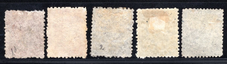 Islas Turcas 1867 Sc 1 - 3 5 Ejemplos Reina Victoria Como Nuevo y Usado Foto 2 de 2