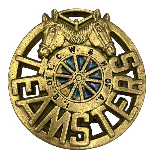 Vintage 1980 Baron Buckles Solid Brass Belt Buckle And Leather
